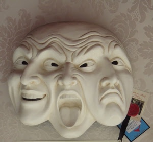 occhi, maschera, maschere, bianco, bocche, espressioni, facce, nasi, teatro, carnevale, tre, tristezza, viso, rughe